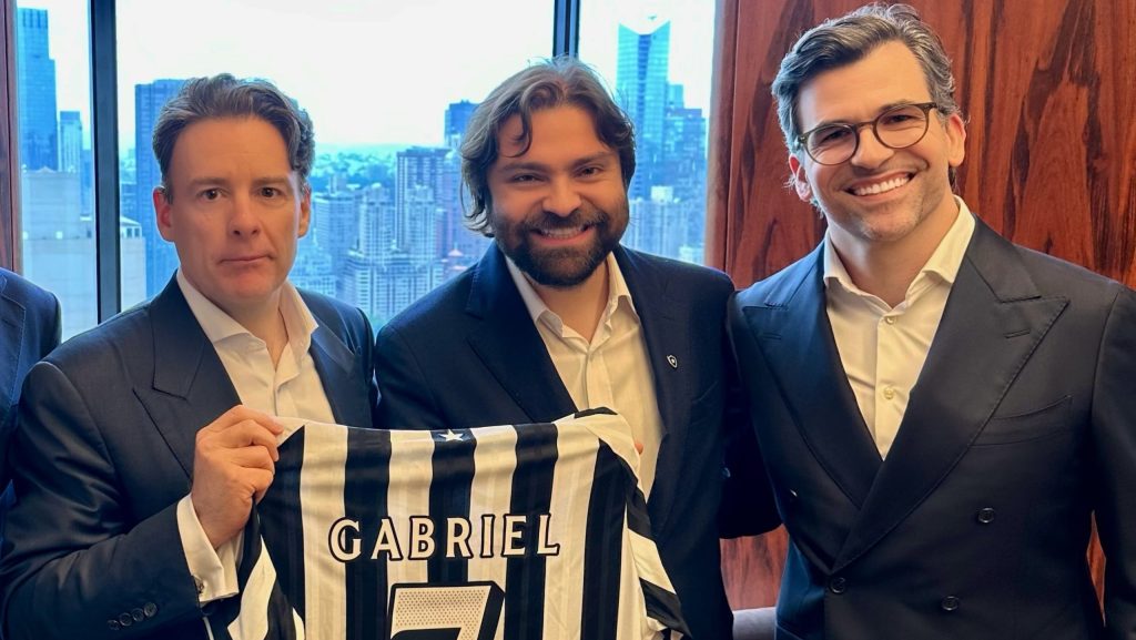 João Paulo Magalhães Lins, Estevão Prates Benincá e Gabriel de Alba no Botafogo