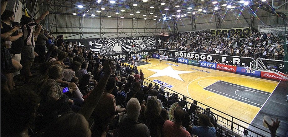 Ginásio Oscar Zelaya, em General Severiano, sede social do Botafogo recebe partida do NBB