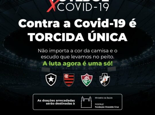 Botafogo, Flamengo, Fluminense e Vasco se unem em campanha contra o coronavírus Botafogo, Flamengo, Fluminense e Vasco se unem em campanha contra o coronavírus