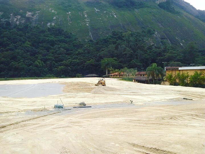 Obras do Centro de Treinamento do Botafogo divulgadas pela Empreiteira Crol