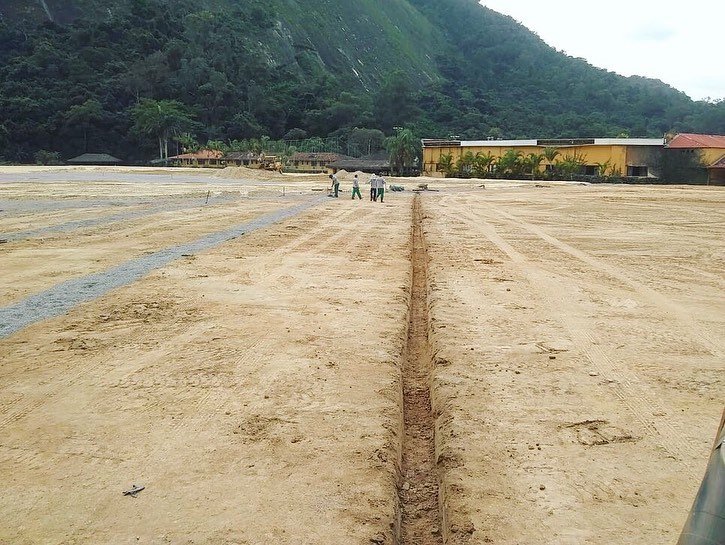 Obras do Centro de Treinamento do Botafogo divulgadas pela Empreiteira Crol
