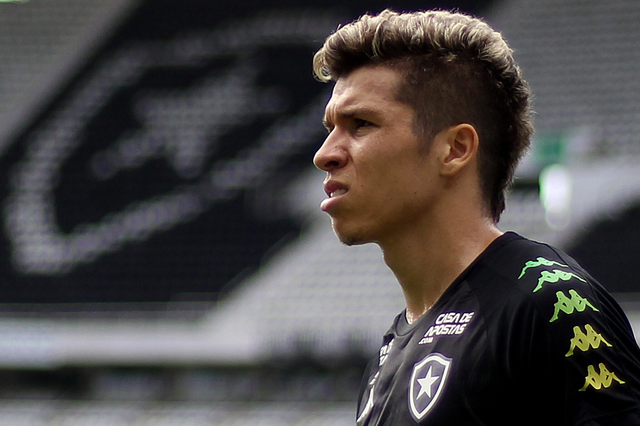 Bruno Nazário no treino do Botafogo no Estádio Nilton Santos