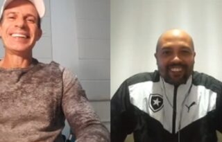 Em live com Túlio, André Silva revela ser ‘pé de coelho’ com títulos e diz: ‘Realizei meu sonho de jogar no Botafogo’