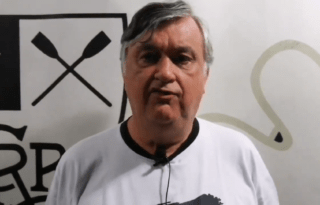 Durcesio Mello acompanha treino do Botafogo e dá palavra de confiança ao time