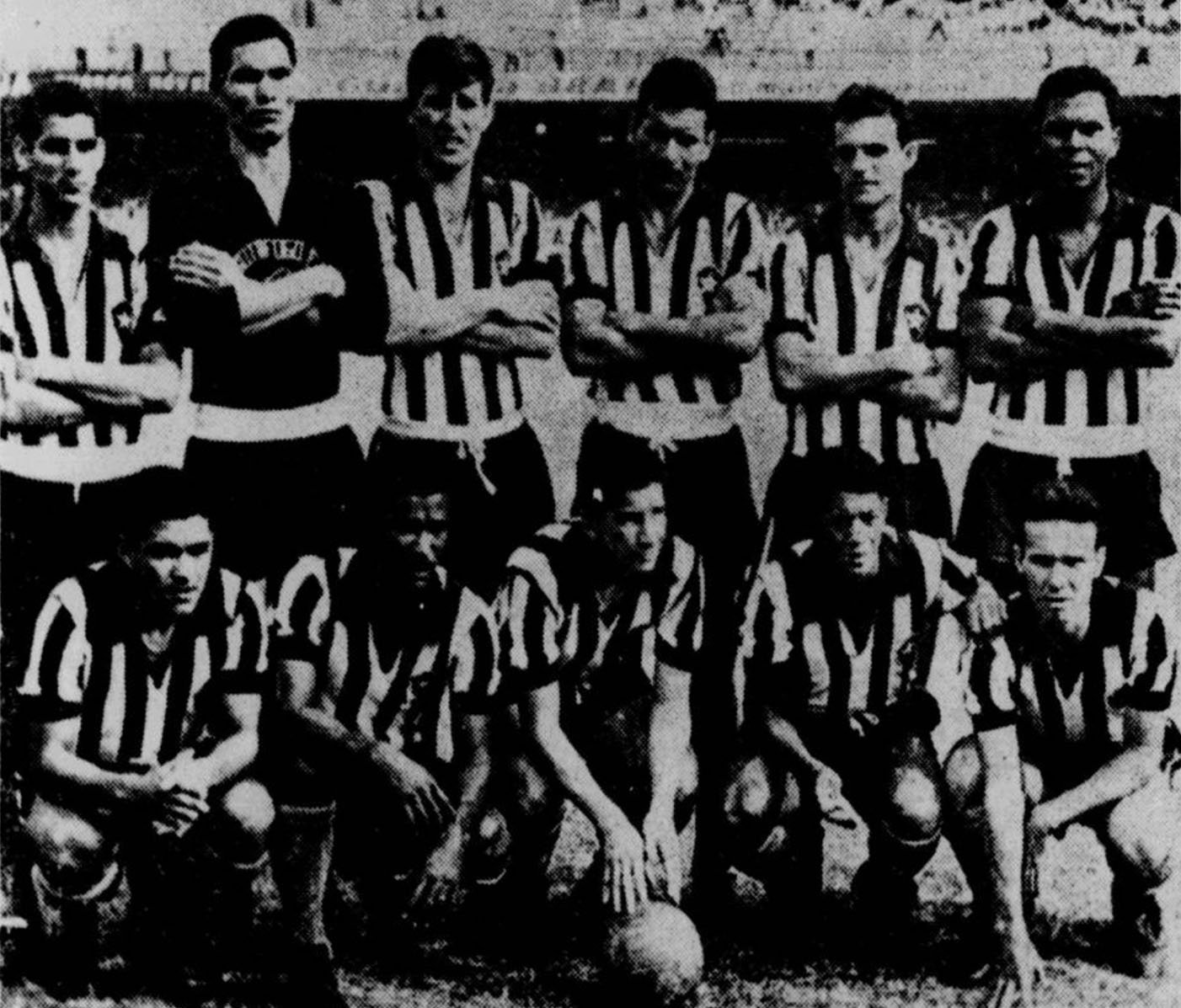 Botafogo campeão carioca de 1961, com apenas uma derrota