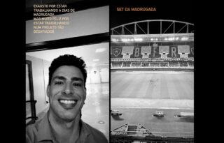 Cauã Reymond grava no Nilton Santos e será torcedor do Botafogo em novela da Globo