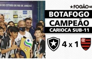 VÍDEO – Botafogo 4 x 1 Flamengo: veja os gols e a festa do título carioca sub-11 da garotada alvinegra