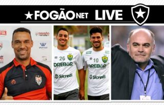 LIVE DE SEXTA – Botafogo aguarda mais três reforços; penhora da Odebrecht pede R$ 53 milhões