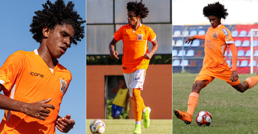 Paulo Victor, lateral-esquerdo do Botafogo, na base do Nova Iguaçu