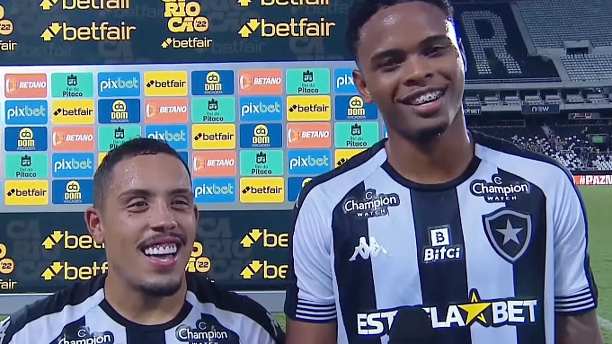 Rikelmi e Lucas Mezenga em Botafogo x Volta Redonda | Campeonato Carioca 2022