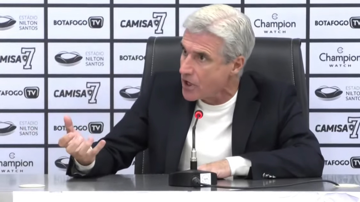 Luís Castro em Botafogo x Avaí | Campeonato Brasileiro 2022