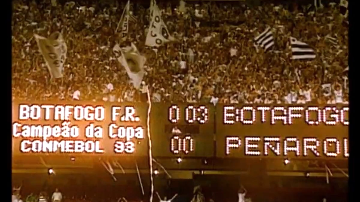 Botafogo campeão da Copa Conmebol em 1993 no Maracanã