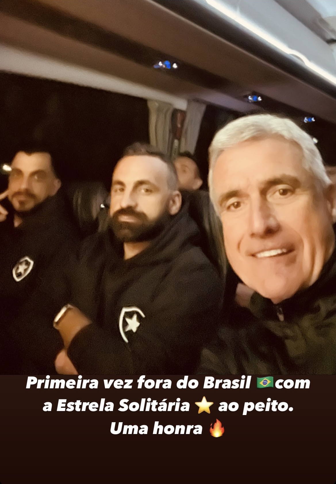 João Brandão, Vítor Severino e Luís Castro, do Botafogo