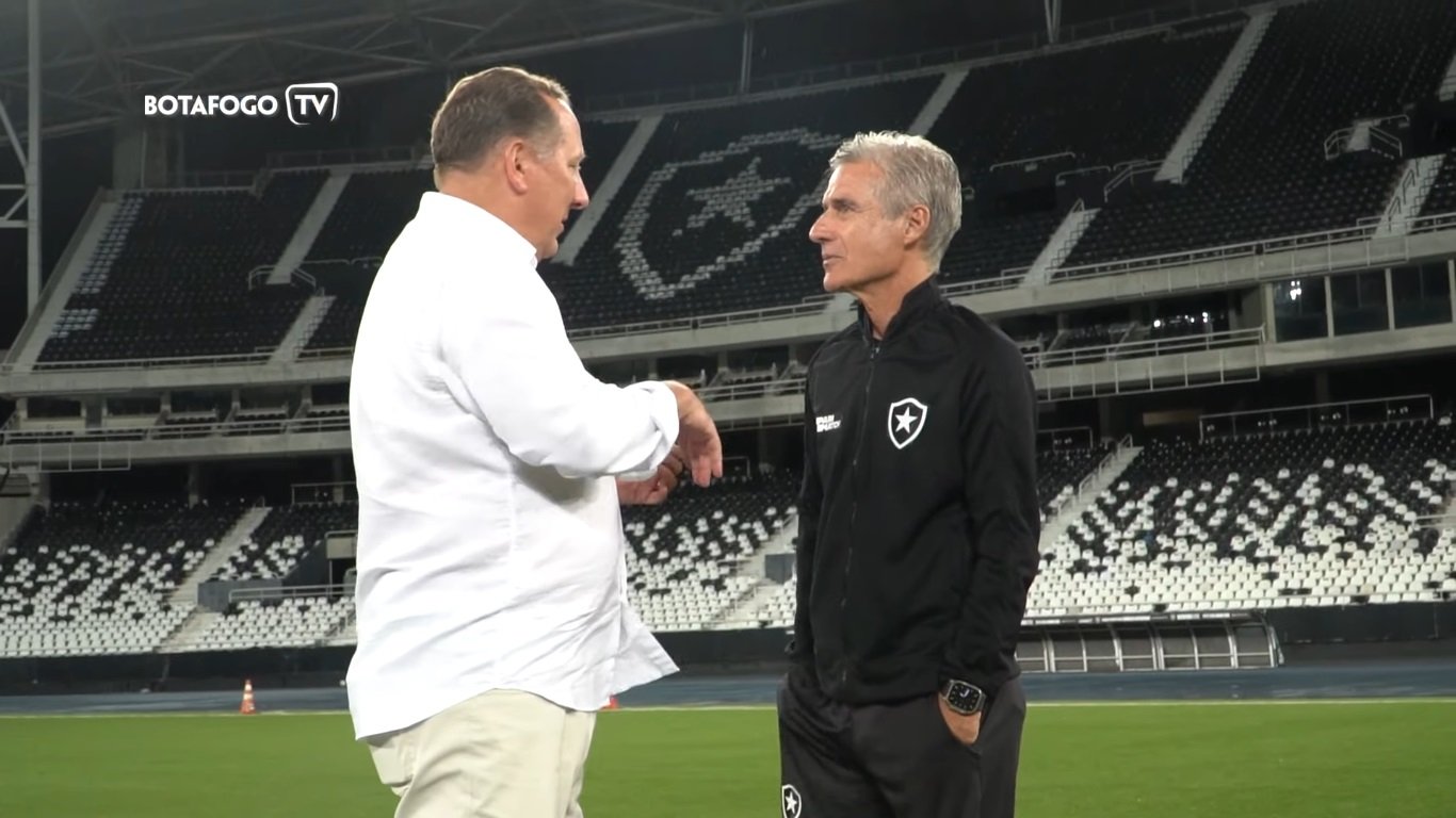 John Textor e Luís Castro no Botafogo
