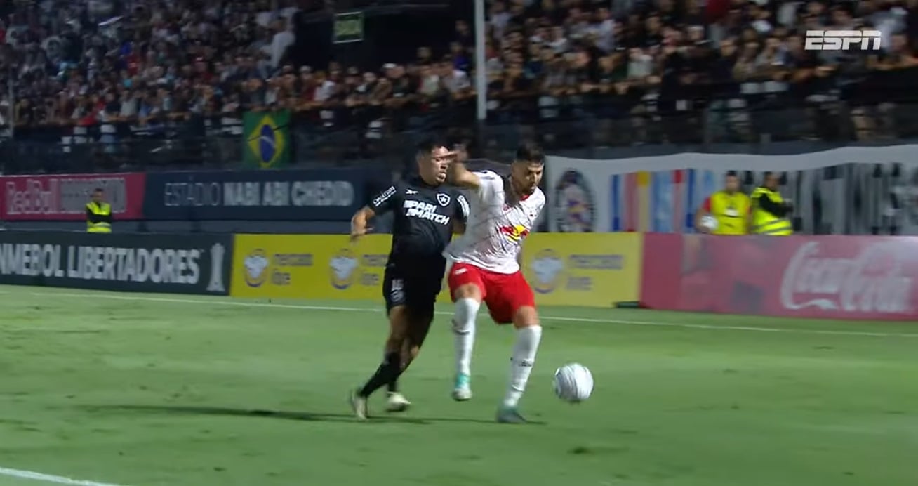 Hugo e Lucas Cunha em Red Bull Bragantino x Botafogo