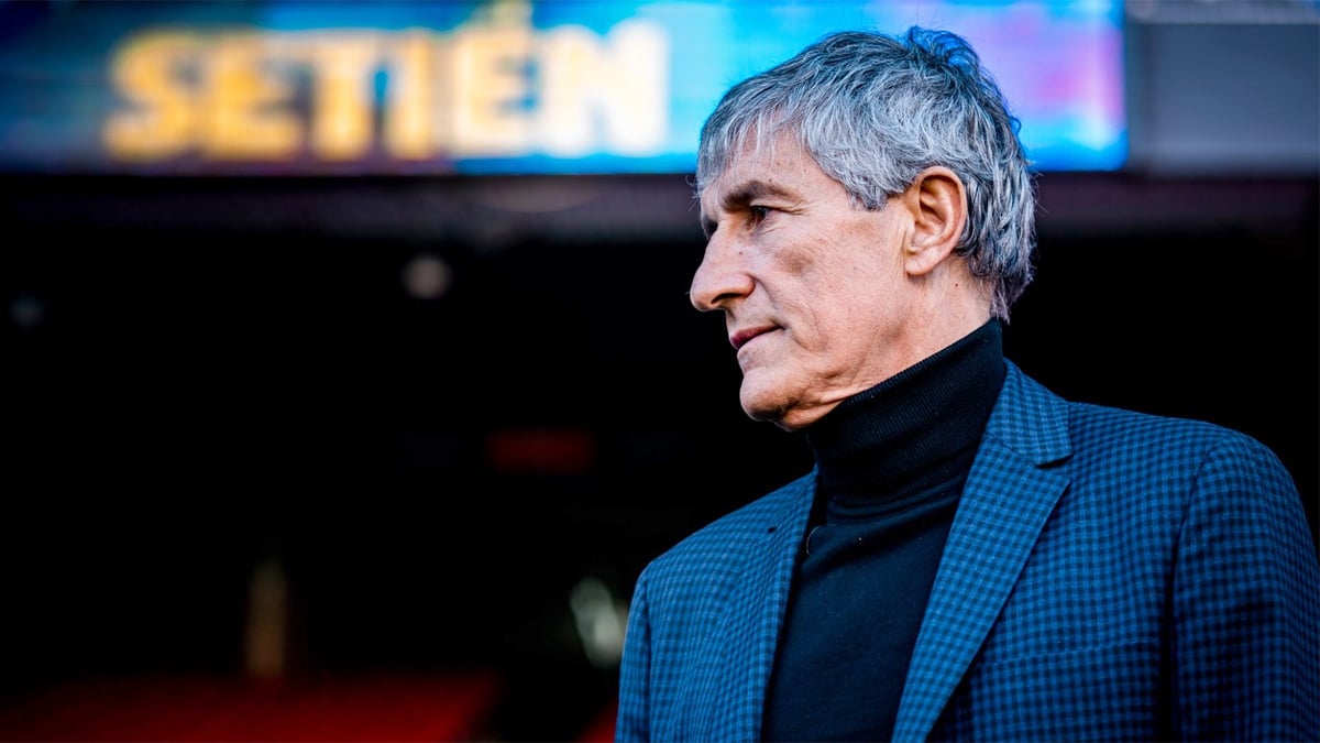 Quique Setién, técnico do Barcelona na temporada 2019/2020