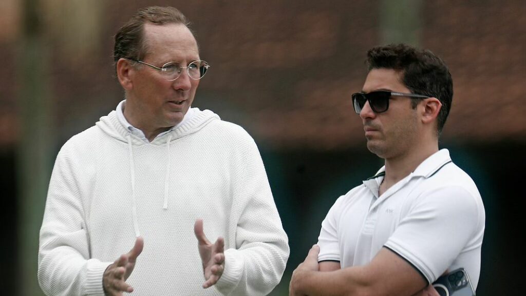 John Textor e Thairo Arruda, do Botafogo