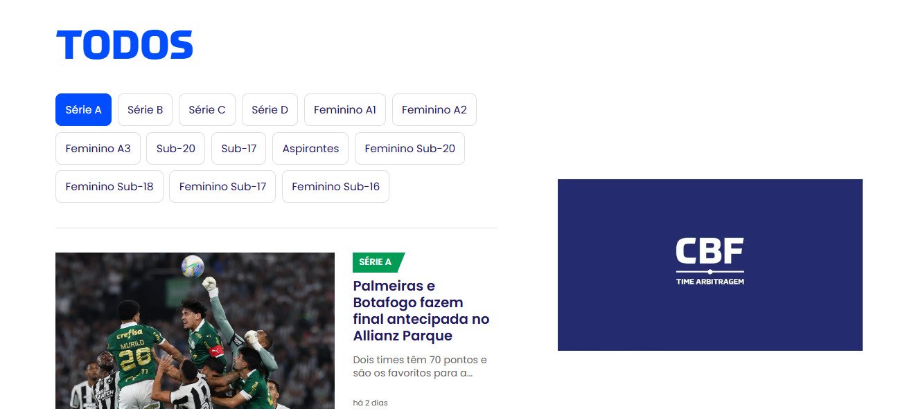Site da CBF 
