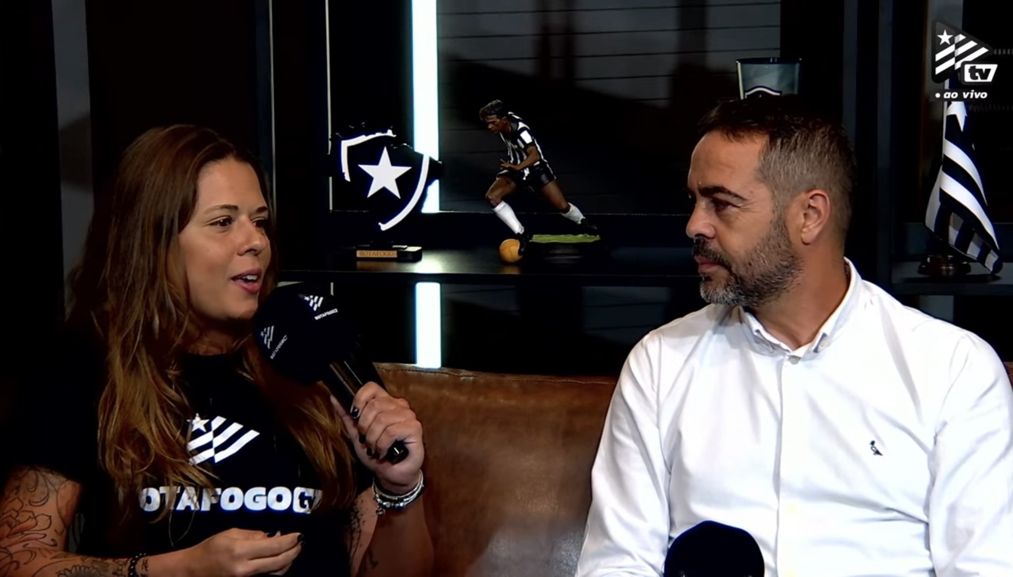 Artur Jorge e Hanna Santos na BotafogoTV