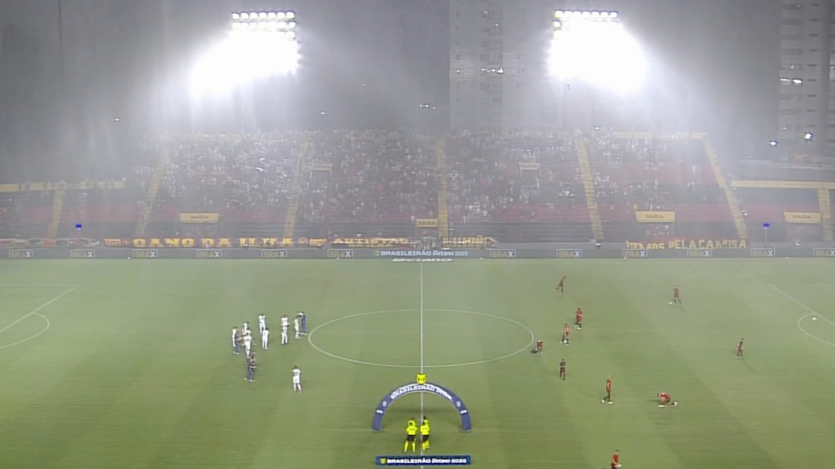 Chuva na Ilha do Retiro em Sport x Botafogo | Campeonato Brasileiro 2025