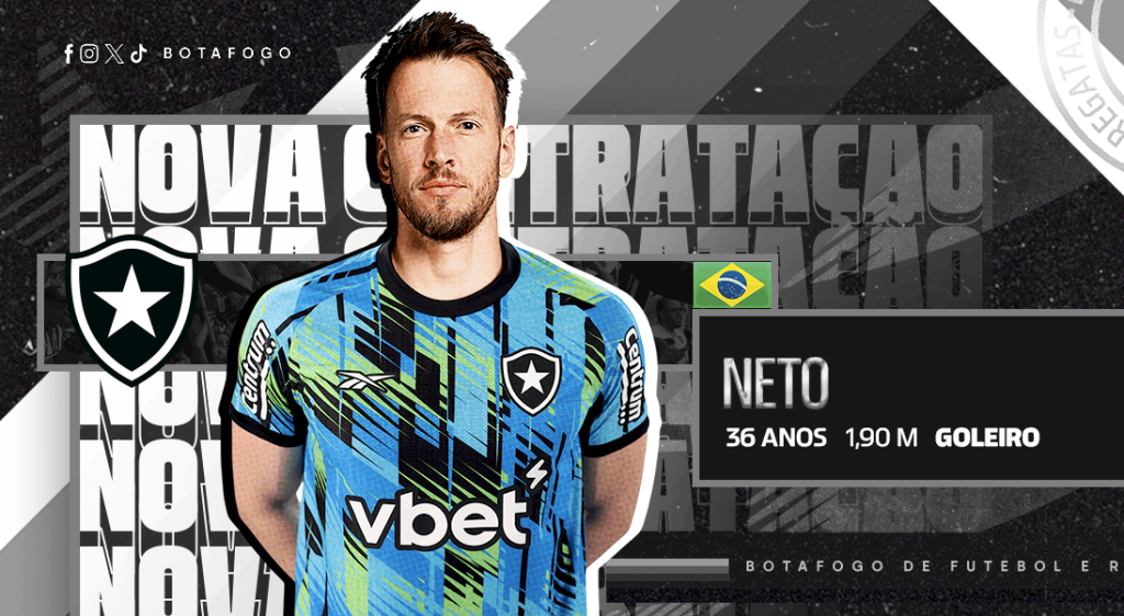 Botafogo anuncia a contratação do goleiro Neto | Agosto 2025