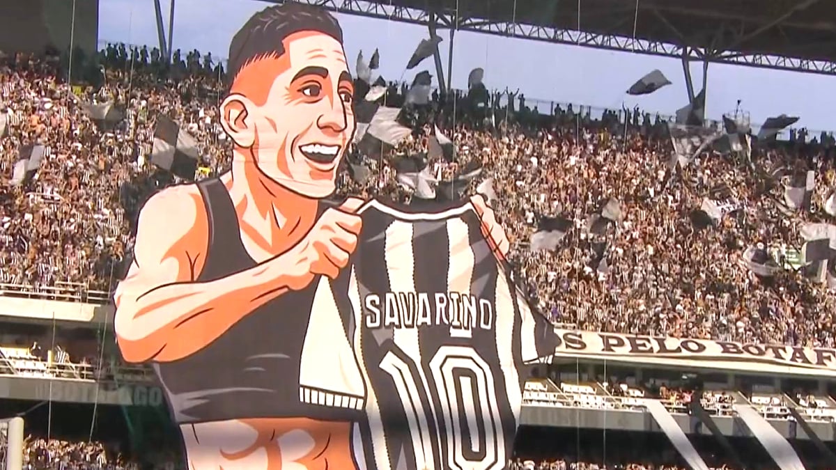 Homenagem da torcida para Savarino em Botafogo x Cruzeiro | Campeonato Brasileiro 2025