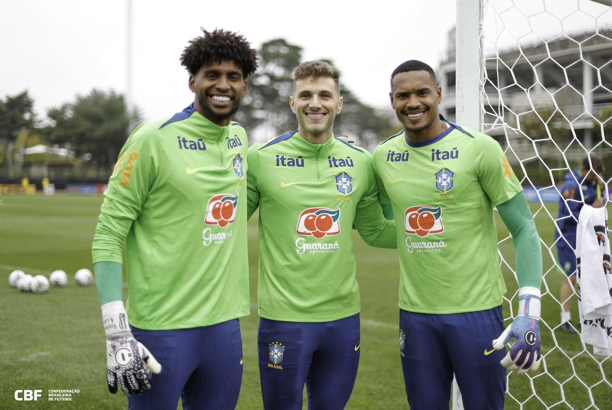 Hugo, Bento e John na Seleção Brasileira