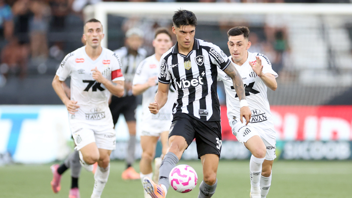 Joaquín Correa em Botafogo x Santos | Campeonato Brasileiro 2025