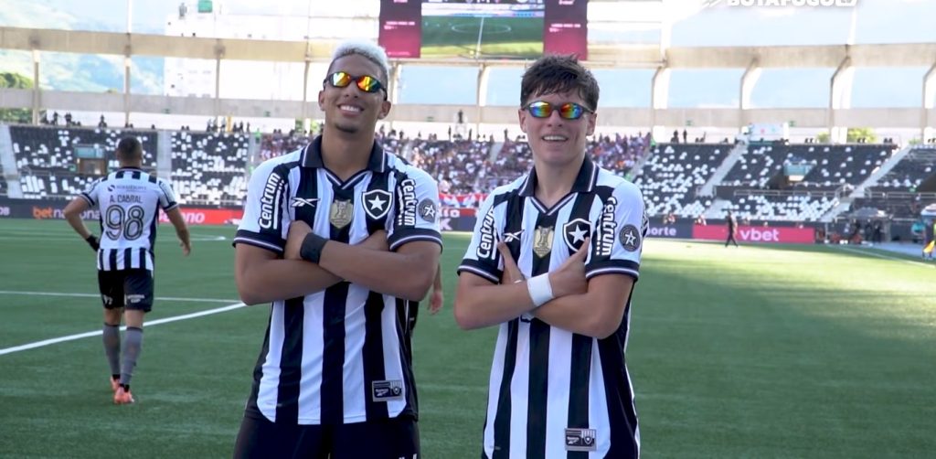 Jordan Barrera e Álvaro Montoro, do Botafogo
